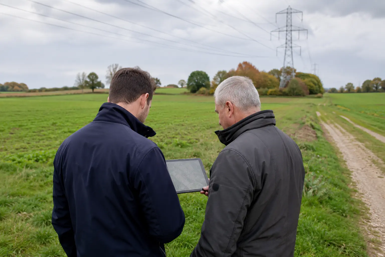 Standortbegehung für die Entwicklung eines Solarparks