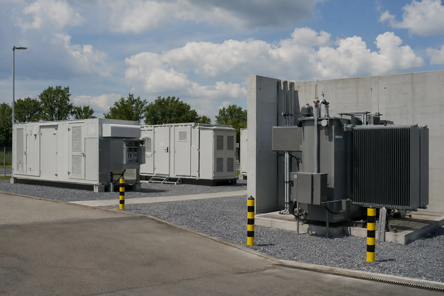 Technisches Systemdetail eines Großspeichers