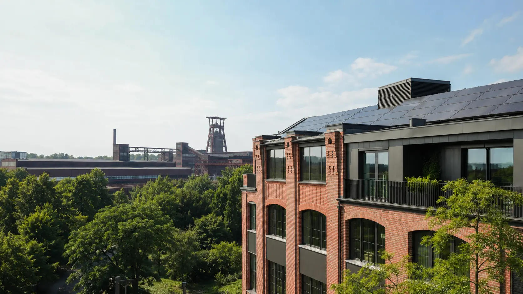 Beispielhafte Energielösung für ein Gebäude in Essen