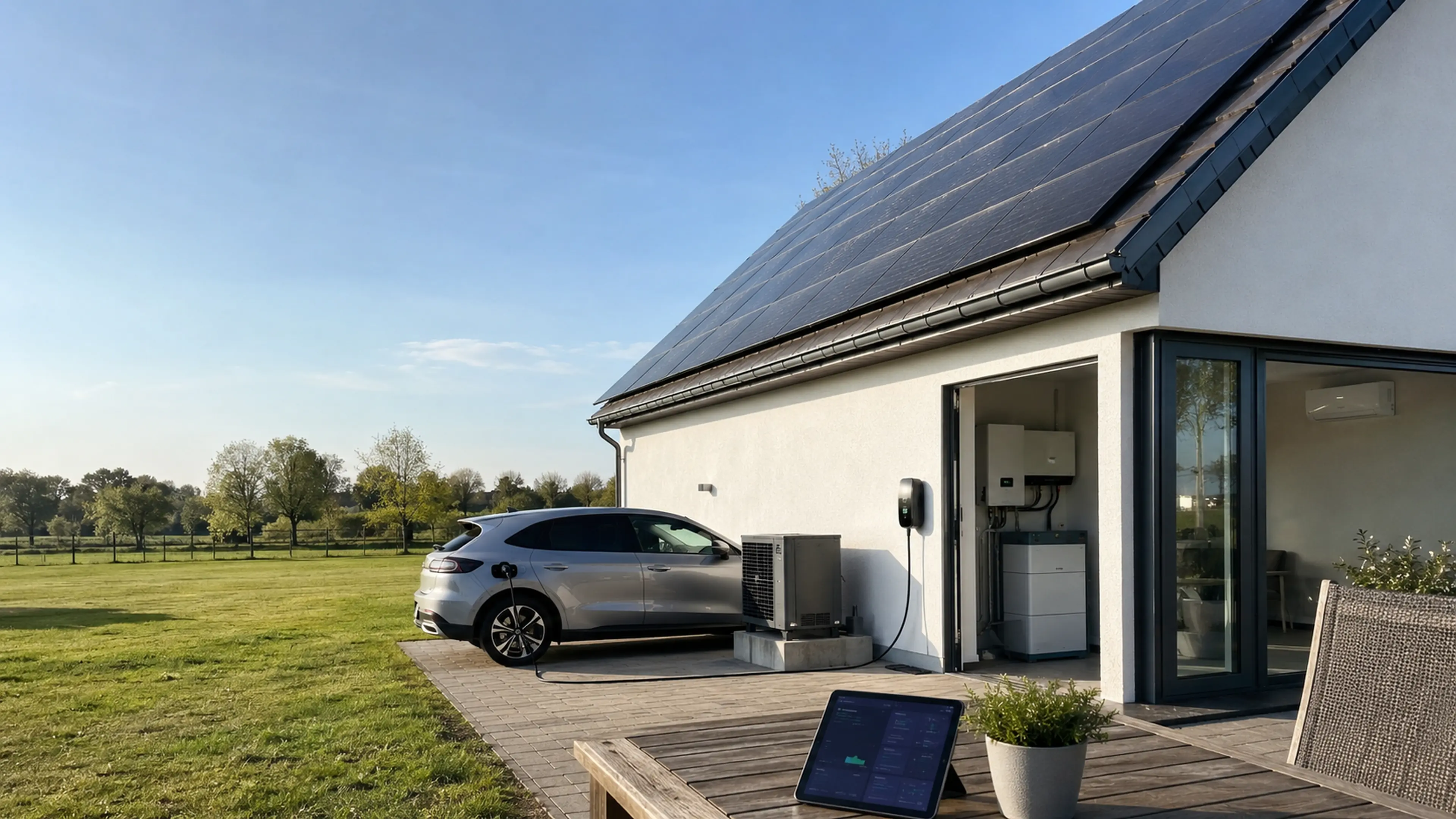 Komplettes Energiesystem mit Photovoltaik, Speicher, Wallbox, Wärmepumpe und Energiemanagement