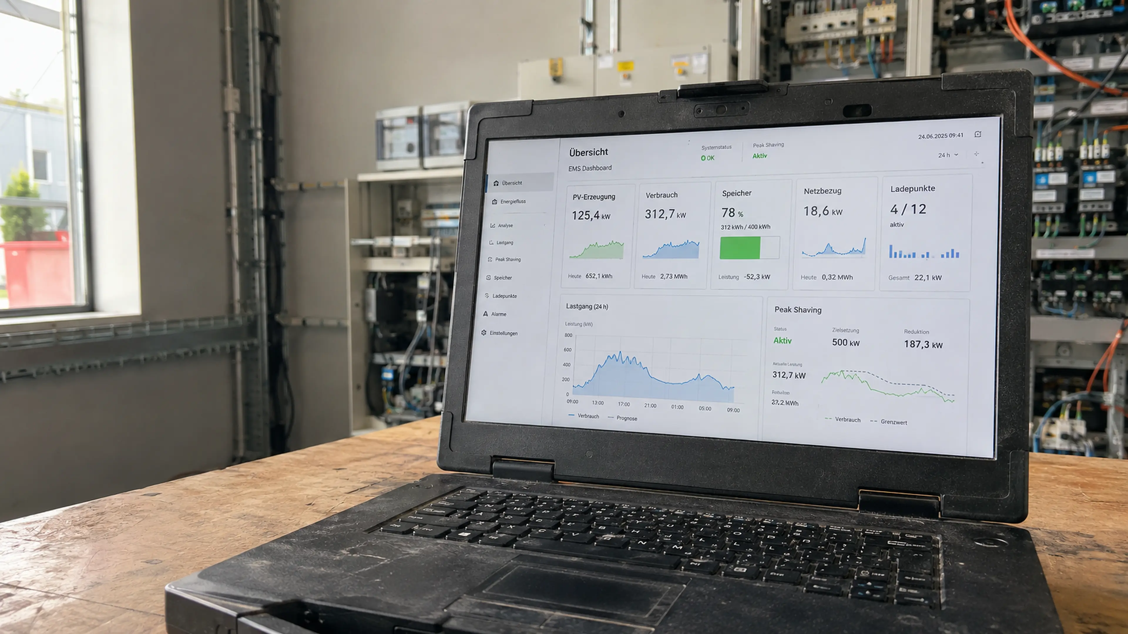 Digitales Energiemanagement für einen Gewerbe- und Industriestandort
