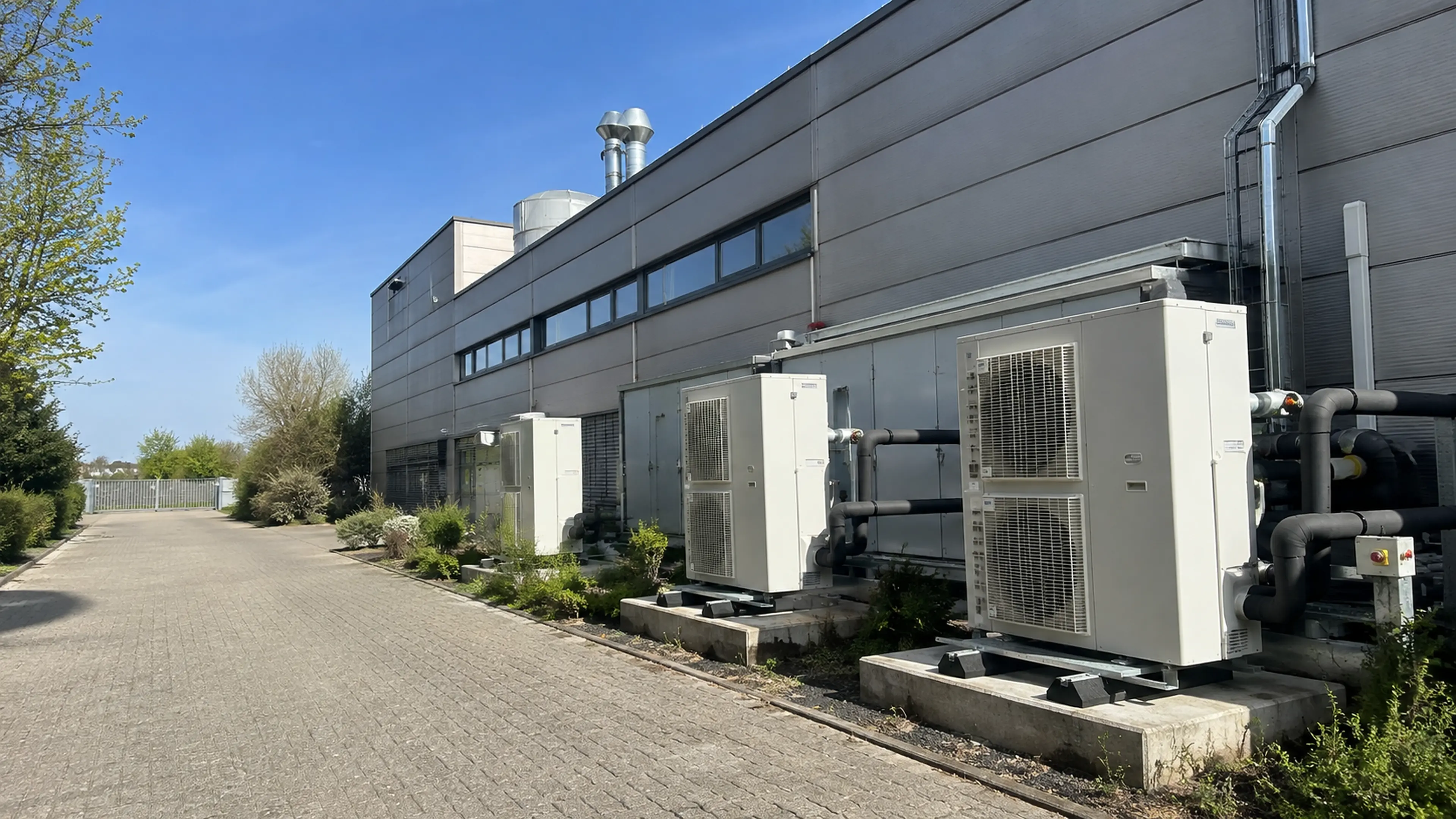 Moderne Gewerberäume mit professioneller Klima- und Lüftungstechnik