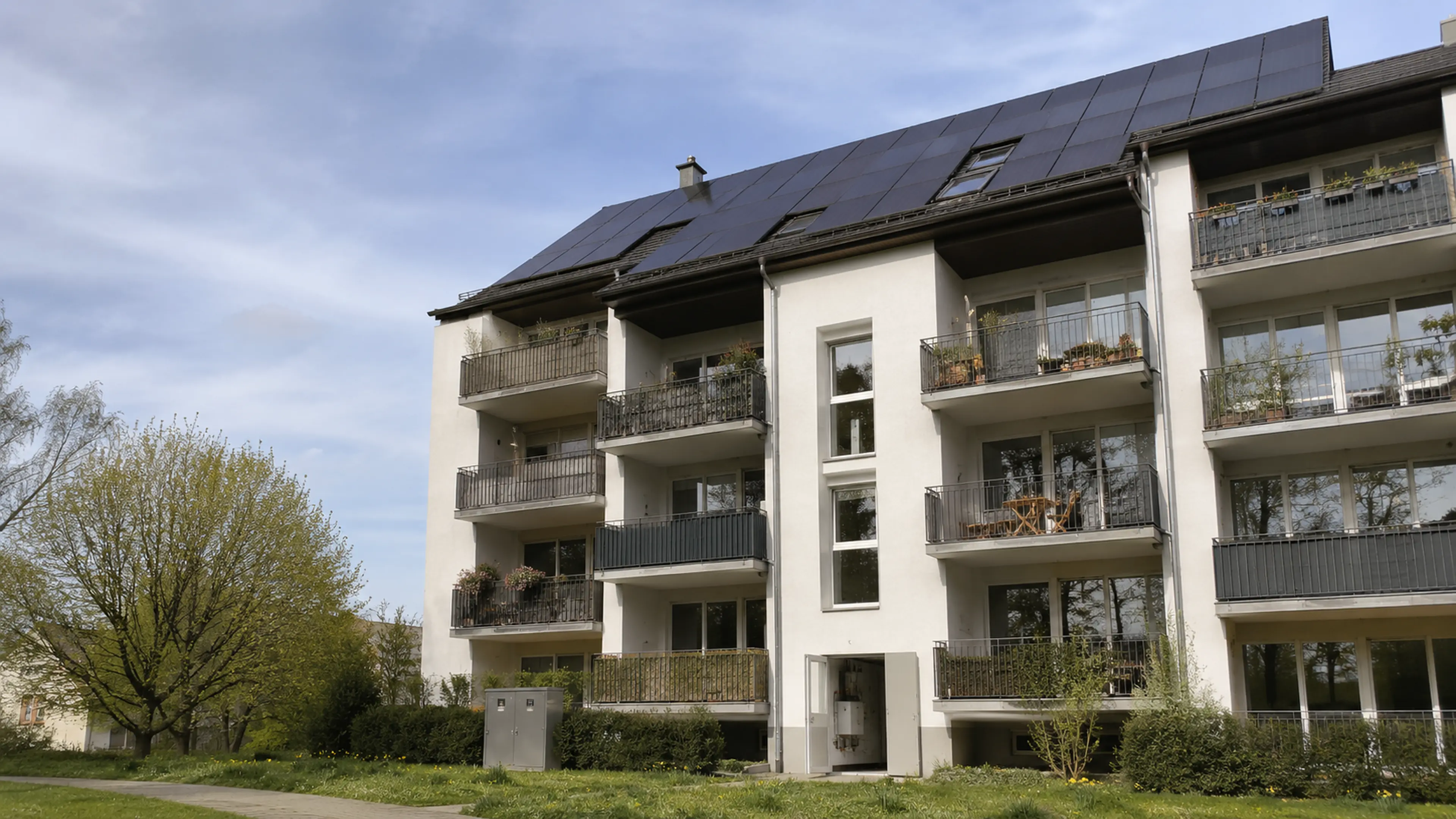 Mehrfamilienhäuser mit Photovoltaik für ein modernes Mieterstromprojekt