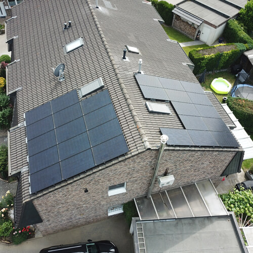 PV system with east-west orientation.
